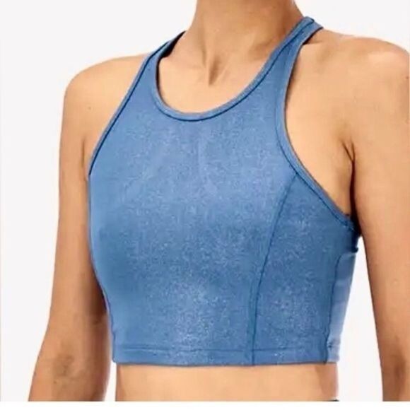 Nanette Lepore Other - Nanette Lapore Play Shimmer Racerback Crop Tank size M NWT Scoop neck